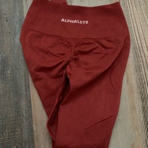 Alphalete Amplify Leggings (red)